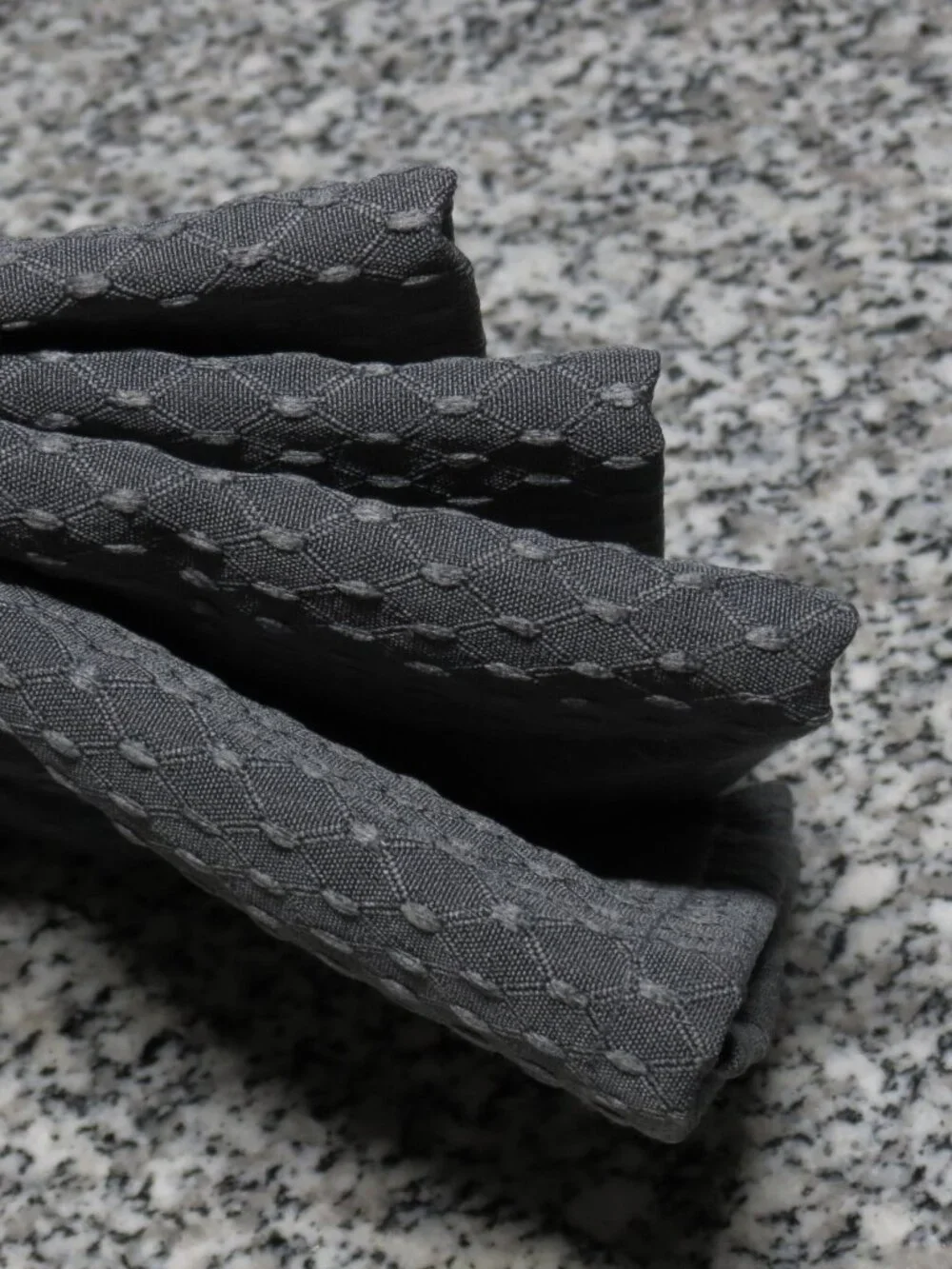 NEW Norwex Napkins Gray Set of 4 Recycled Microfiber with BacLock